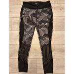 Danskin  Size M 8-10 Womens Black/White See Through Inserts Yoga Leggings Photo 5