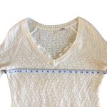 Anthropologie Knitted & Knotted Cream Lace Bottom Hem Women’s Sweater XS Photo 12