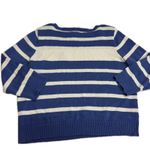 Ralph Lauren Lauren Black Label Sweater Womens X Large Blue White Striped Anchor Photo 1