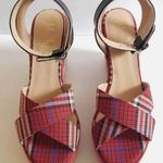 Mulberry  tartan sandals Red size 7 Photo 6