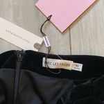 Avec Les Filles NWT Rich Soft Black Velvet Rosette Draped Mini Skirt, Size XS Photo 5