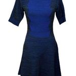 Kenzo Paris Wool Sweater Dress Ribbed A Line Mini Knit Blue Womens Size US XS Photo 0