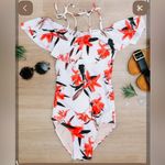 ALBION FIT  the Wave Le Fleur White Floral Swimsuit Size XL EUC #2152 Photo 1