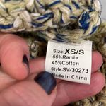 Crochet lagenlook pull over layered sleeveless long sweater vest dress ramie Tan Photo 7