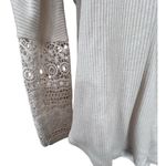 Miss Chievous  Light Cream Hoodie with Lace Details Photo 1