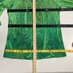 PROJECT Women’s Green Top 3/4 Sleeves Jewel Neckline Size Large Ruched front‎ Photo 6