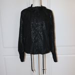 Zyia  Active Cheetah Bomber Zip Up Windbreaker Jacket Size Small Leopard Black Photo 2