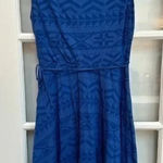 Ralph Lauren Lauren | Lauren Jeans Co. Royal Blue Boho Aztec Print Dress Size M Photo 0