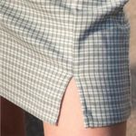Brandy Melville Cara Mini Skirt Green and White Check Plaid XS OS One Size Photo 2