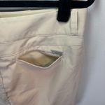 Adidas Womens Golf Skort Beige Stripe Logo Stretch Sport Pickleball Tennis Sz 10 Photo 9