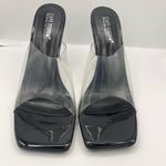 Cape Robbin Edna transparent open toe black heel sandals women’s Size 11 Photo 6