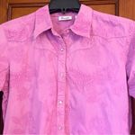 Wrangler  Pink/purple Embroidered rodeo Shirt Photo 3