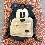 Lounge Fly Rare Disney Mickey Mouse big face backpack with ears Photo 2