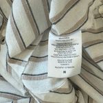 Cavalini  Striped Utility Jacket in Cream and Brown Photo 11