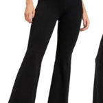 Good American  Black ribbed seamless slim flare size 7/8 Photo 0