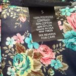 Rue 21 Black and Blue Ruffled Peplum Blouse Photo 3