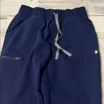FIGS  High Waisted Yola Skinny Scrub Pants Size Small Navy Photo 4