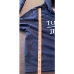 Tommy Hilfiger Tommy Jeans Womens Cropped Hoodie Navy Blue Pullover Logo Spellout Small Preppy Photo 7