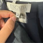 Escada Vintage Navy Pant Suit Set Size 40 Blue Photo 4