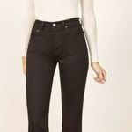 Reformation ‎ Jeans Jordi Kick Flare Black Size 23 Mid Rise Crop/Ankle NWT Photo 0
