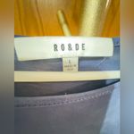 Ro & De  Blue Modal Bell Sleeve 3/4 Length Trapeze Top in Navy Size Large Photo 4