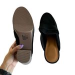 Splendid Women’s Vina Black Suede Platform Block Heel Clogs Size 8 Photo 5