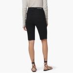 Favorite‎ Daughter Eva Long Slim Denim Shorts Black Size 24 Photo 1