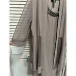 R & M Richards  Tank Dress & Duster Set Midi Size 12 Scoop/Gems Sheer Flowy Photo 6