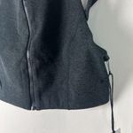 We Wore What NWT  Double Strap Zip Up Bra Dark Heather Grey Size Small S NEW Photo 4