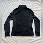 Elegant Black Ribbed Women's Jacket‎ Size M Photo 3