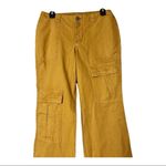 Free People This is It Y2K Low Rise Cargo Utility Pants Mustard Yellow Size 2 Photo 9