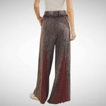Sage + Fig Grunge Patch Plaid Wide Photo 2