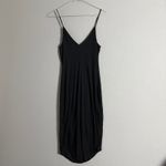 EXPRESS sz S black ribbed spaghetti strap midi dress NWT Photo 7