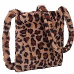 Leopard Print Fluffy Crossbody Bag Multi Photo 1