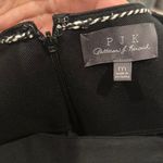 PJK PATTERSON J KINCAID BLACK WHITE LEATHER SHORT SLEEVE STRETCH LEANETTE DRESS Size M Photo 8