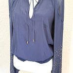 Ramy Brook  Women's Tilly Embellished‎ Long Sleeve Top Photo 0