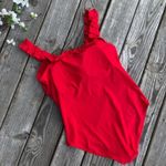 Nicole Miller Red Off Shoulder One Piece Swimsuit 3X Plus Size Photo 2