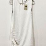 Rebecca Minkoff  Sleeveless Ruched Mini Shift Dress w/ Side Zippers Chalk White 4 Photo 0