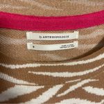 Anthropologie By  animal print short sleeve sweater top 
Size small Photo 4