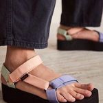 Teva  Free people platform Sandals 7 summersalt pastel NEW Photo 0