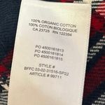 Aritzia TNA Blue Red Plaid Flannel Button Down Long Sleeve Shirt Top Size M Photo 3