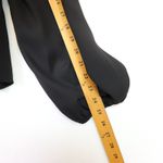 EXPRESS Black Long Sleeve Square Neck Tie Front Peplum Blouse Top XL Photo 7