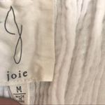 Joie  Crop Pants Wide Leg Pull On Drawstring Waist White Beachy Palazzo Sz M Photo 2