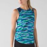 Lululemon Sculpt Tank in Seven Wonders Multi / Hero Blue Top Cut Out sleeveless Photo 0