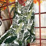 H&M Shorts One Piece Divided Palm Leaf Print Romper Photo 6