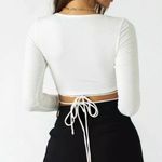 Princess Polly White Long Sleeve Top Photo 4