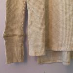 Aerie Offline by  Cream Thermal Happy Long Sleeve Shirt Lounge Women's size XS Photo 3