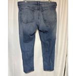 Rag and Bone Slim Boyfriend Jeans Medium Wash Distressed Low Rise Women's Size 33 Photo 4