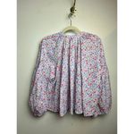 Something Navy Long Sleeve Flowy Button Up Floral Top Sz. S Photo 9