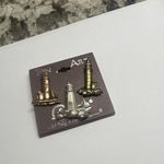 NWT Set Of 3 Costume Brooch Tack Lapel Pins Photo 6